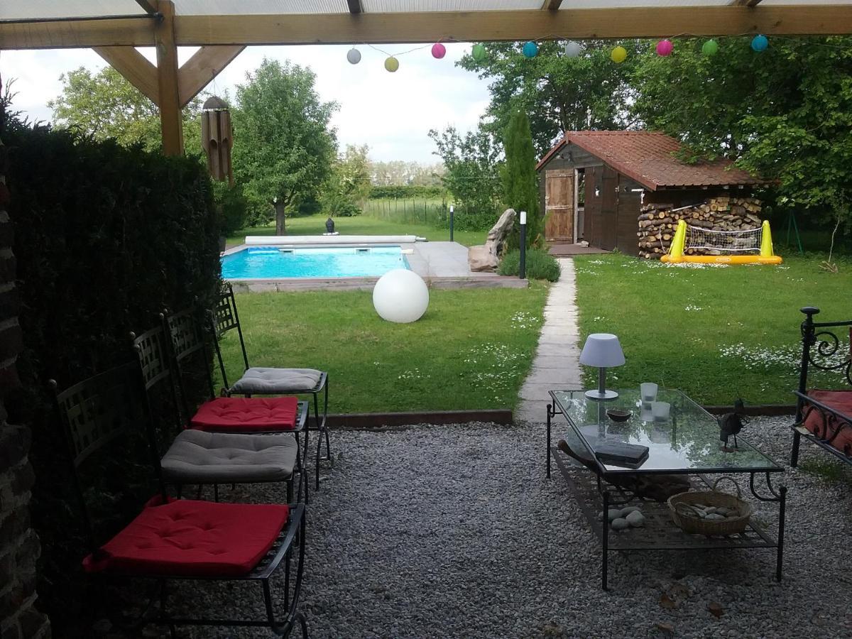 Chambres D Hotes ,Hotel ,Secret D'Une Nuit A Vicq Pres De Onnaing,Avec Piscine Exteriör bild