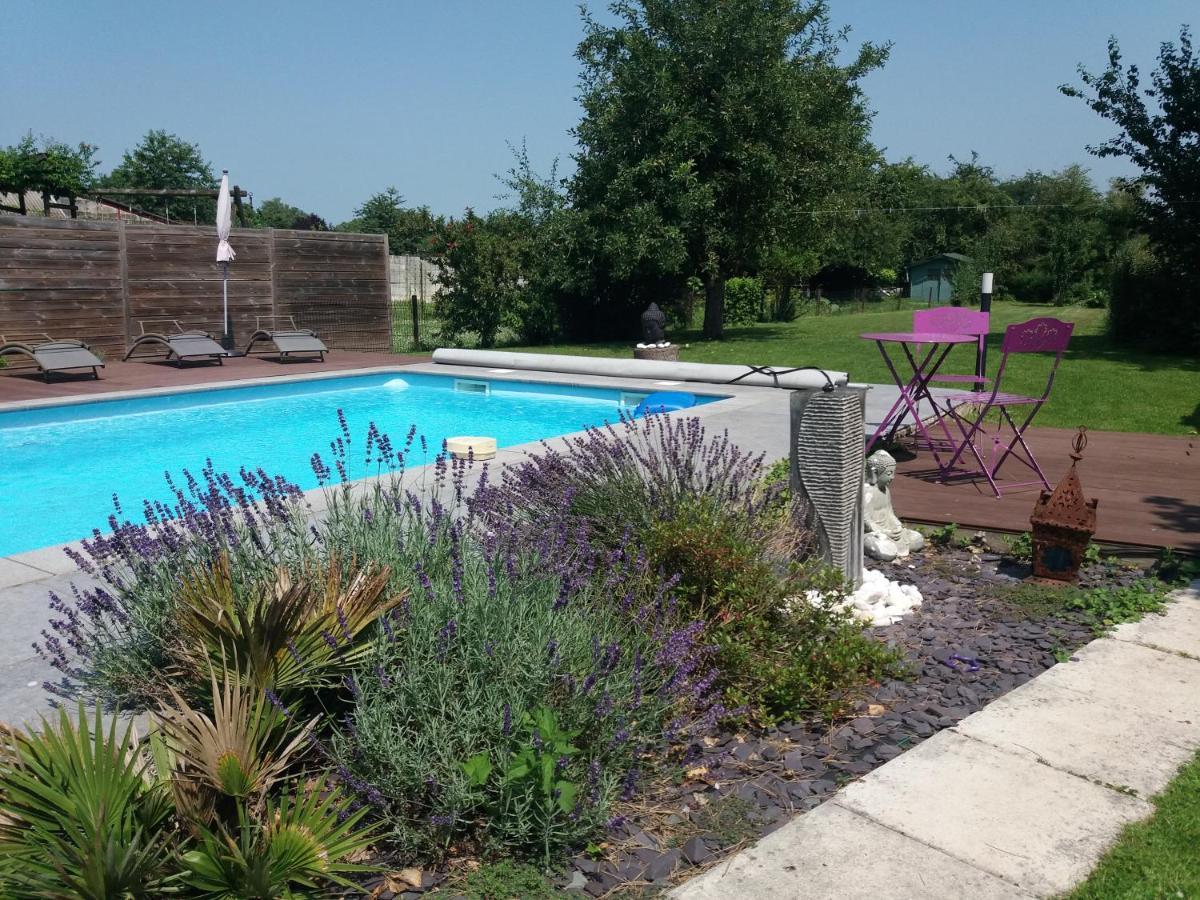 Chambres D Hotes ,Hotel ,Secret D'Une Nuit A Vicq Pres De Onnaing,Avec Piscine Exteriör bild
